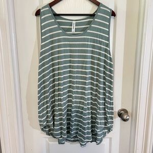 Sage Striped Tank